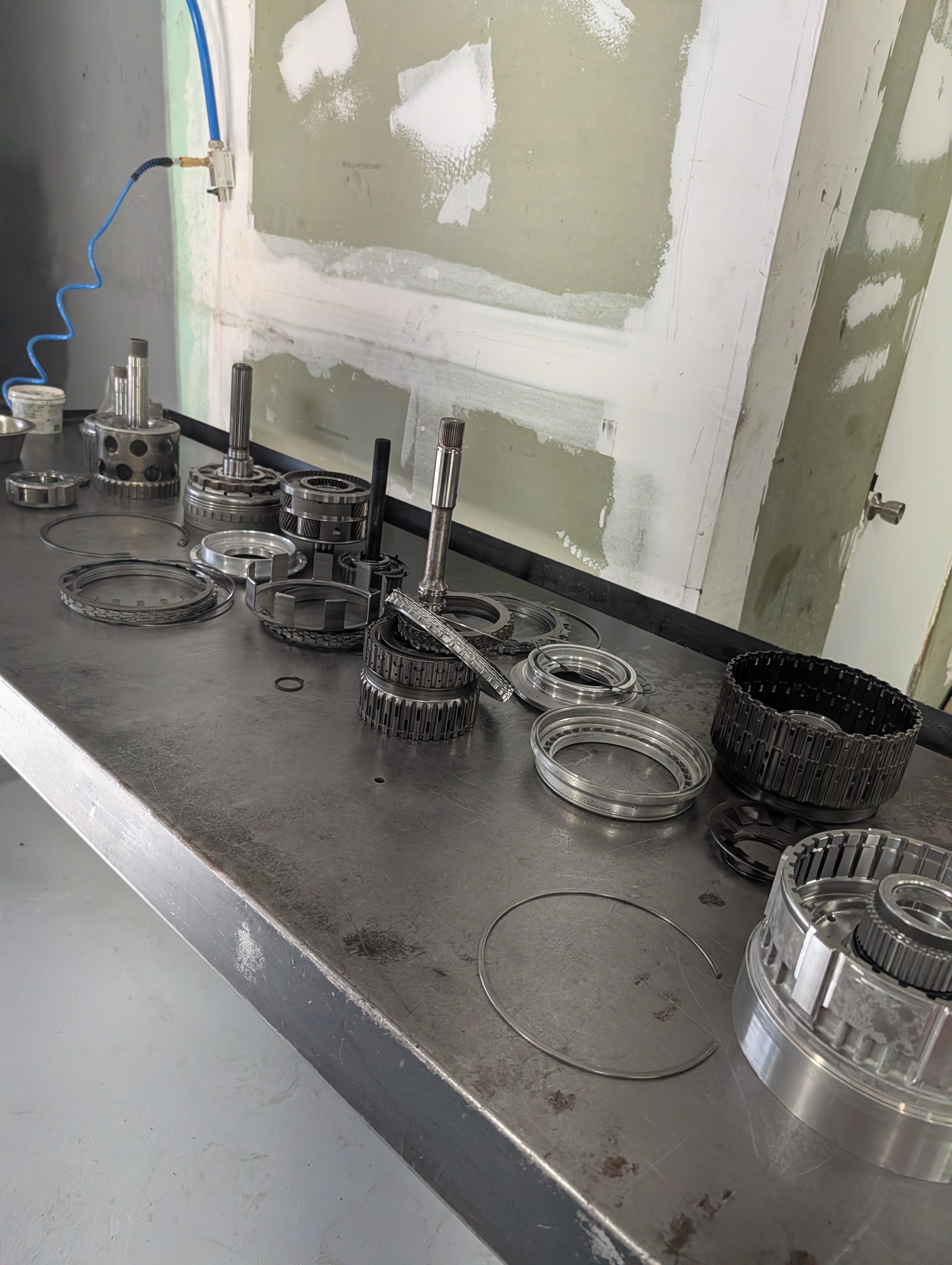 Transmission assembly work at Shift Right Transmissions